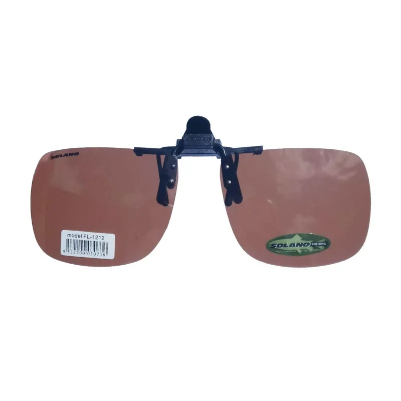 NAKŁADKA POLARYZACYJNA SOLANO NA OKULARY BRĄZOWA FL 1212