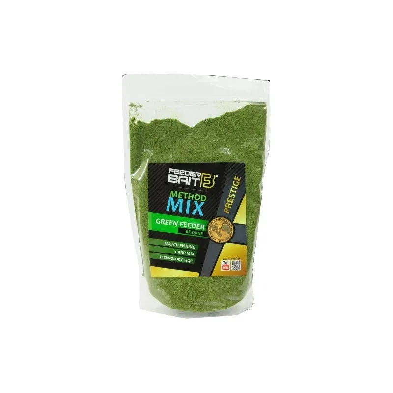 ZANĘTA FEEDER BAIT METHOD MIX PRESTIGE 800G GREEN FEEDER BETAINE FB25-10
