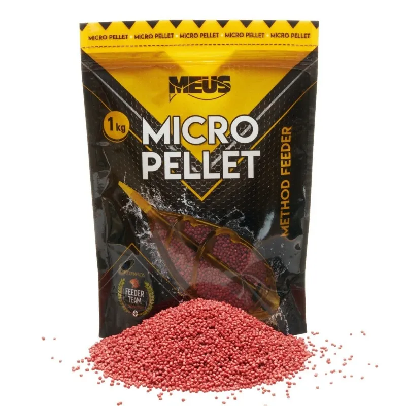 Meus Pellet Durus 2mm Micropellet Truskawka 1kg folia