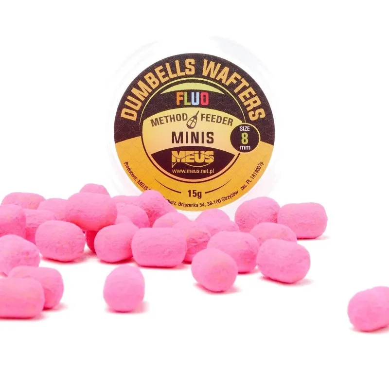 Meus Dumbells Fluo Wafters 8mm MINIS Truskawka 15g