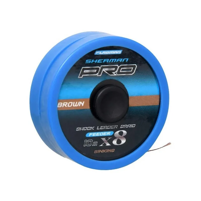 Plecionka Flagman SHERMAN PRO SHOCK LEADER braid 0,14mm 10m