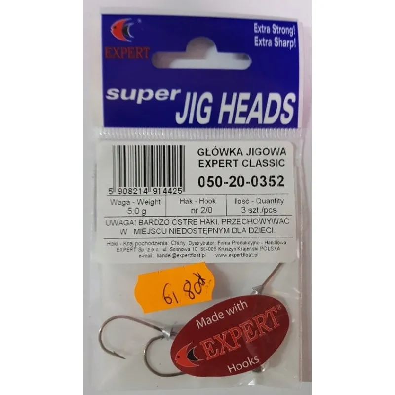 Główki Expert Classic 3SZT 2/0 - 5,0G