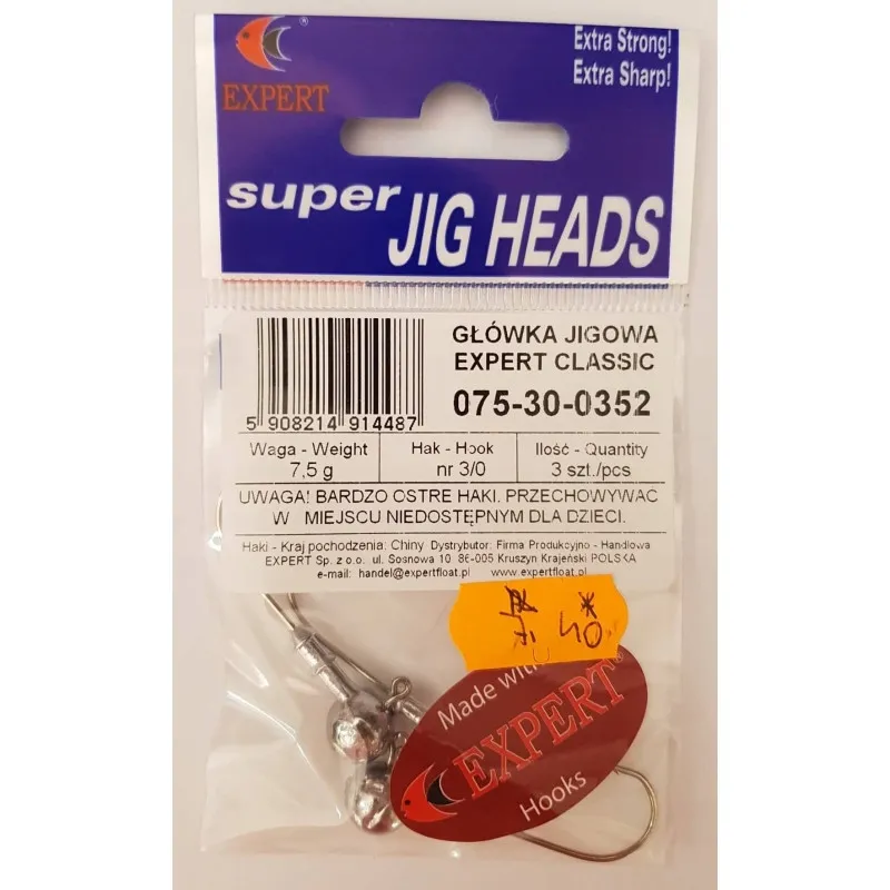 Główki Expert Classic 3SZT 3/0 - 7,5G
