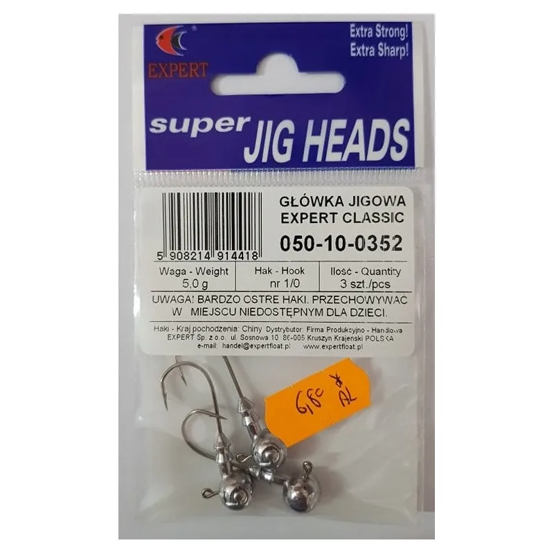 Główki Expert Classic 3SZT 1/0 - 5,0G