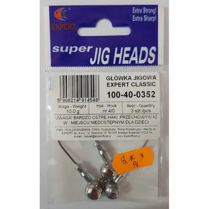 Główki Expert Classic 3SZT 4/0 - 10,0G