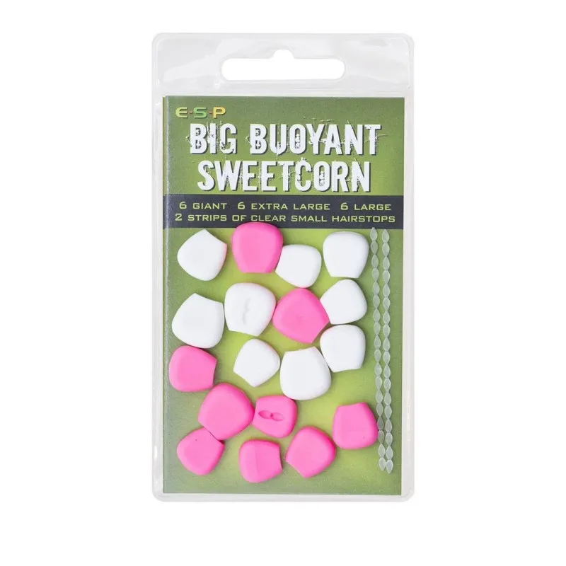 Przynęta sztuczna kukurydza ESP Big Buoyant Sweetcorn różowo - biała