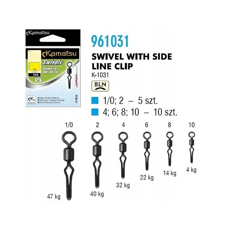 Krętlik Kamatsu Z KLIPSEM 8/14kg K 1031 op.10szt