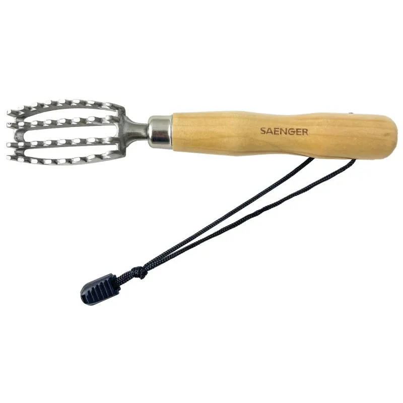 Sae Profi Edelstahl Fischschupper m. Holzgr. 20cm