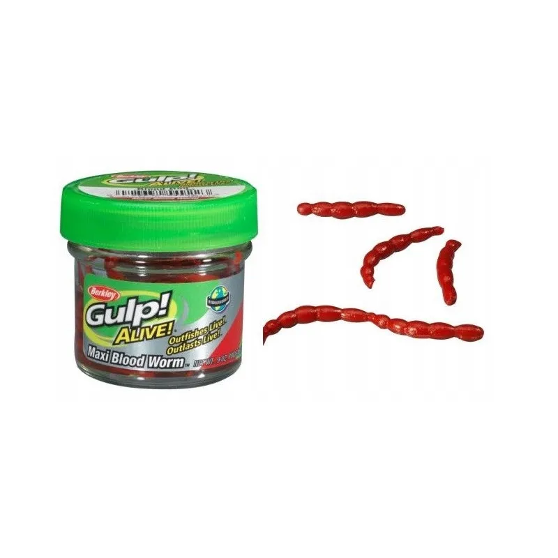 Berkley Gamwb-M Ga MUD WORM BLOOD MAXI RQ