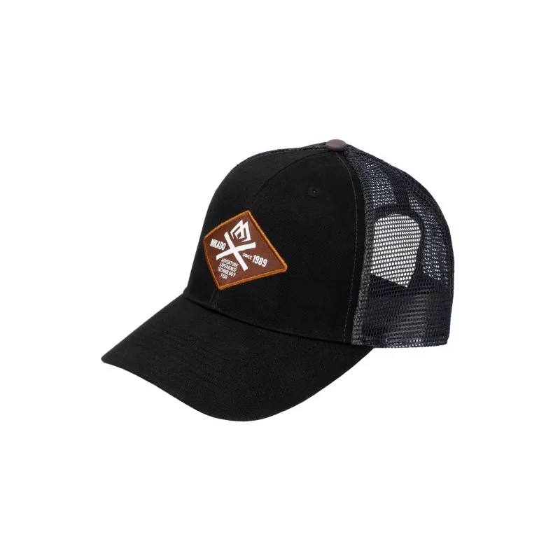 Mikado Czapka Z DASZKIEM - TRUCKER - ADVENTURE - CZARNA