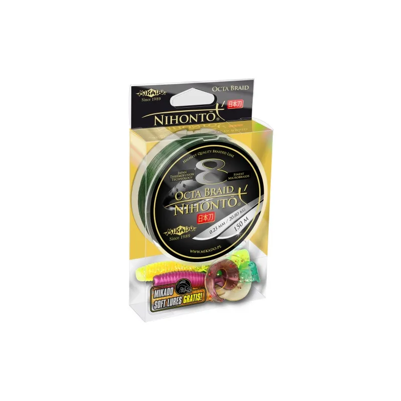 Plecionka Mikado Nihonto OCTA BRAID ZIELONY 0.26/150M