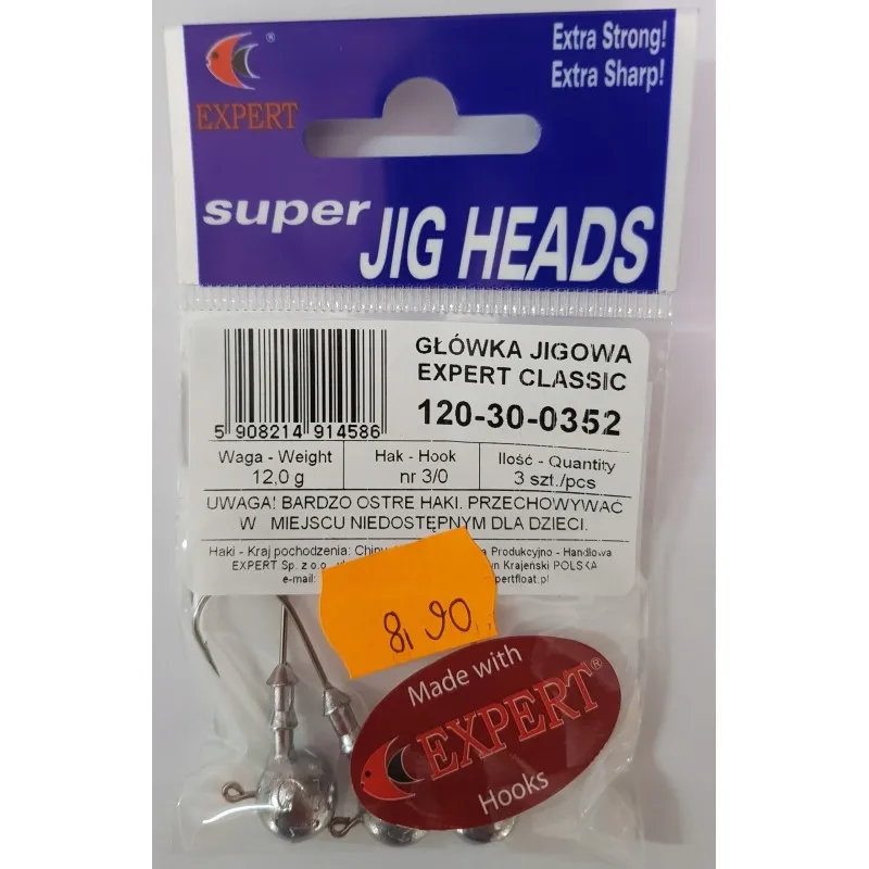 Główki Expert Classic 3SZT 3/0 - 12,0G