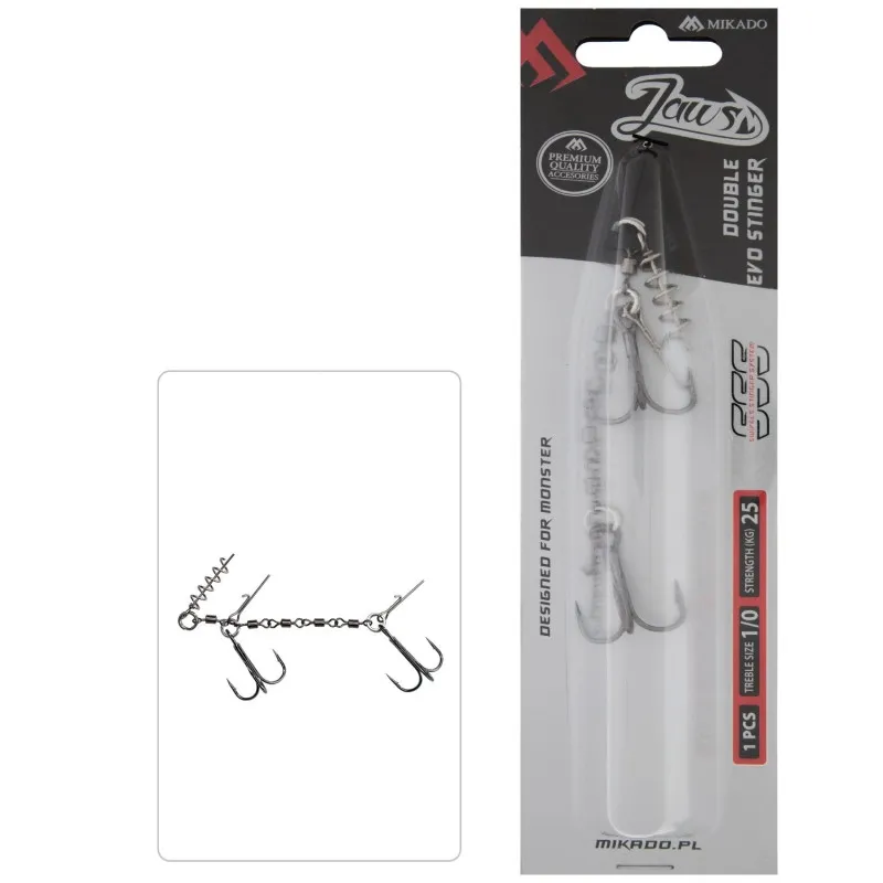 Mikado Dozbrojka Jaws Double Evo Stinger 25kg kotwice 1/0