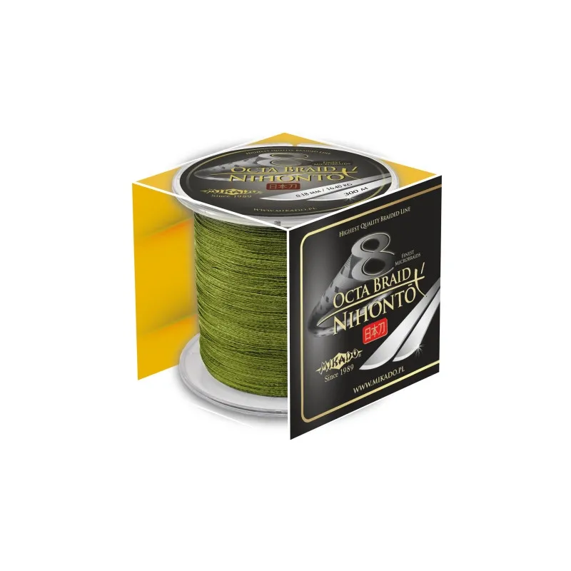 Plecionka Mikado Nihonto OCTA BRAID ZIELONY 0.30/300M
