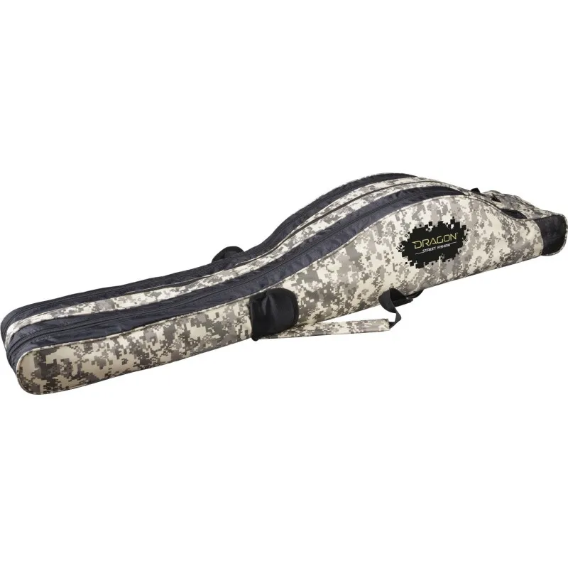 Trójkomorowy Pokrowiec Na wędki Dragon STREET FISHING 130 cm
