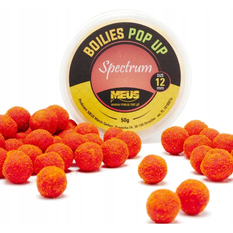 Meus Kulki Pop UP Spectrum 12mm Pomarańcza & Makrela