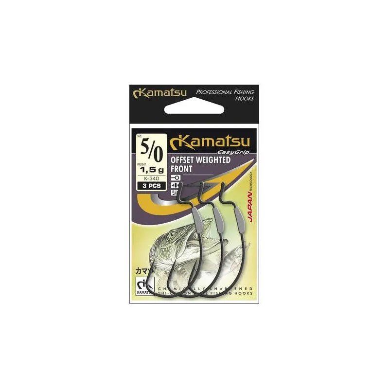 Haczyk Kamatsu Offset Weighted Front K-340 4/0BLN 1,2g op 3szt