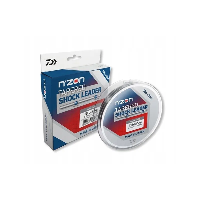 Strzałówka Daiwa N"ZON Tapered Shock Leader 0,22mm-0,30mm 10m
