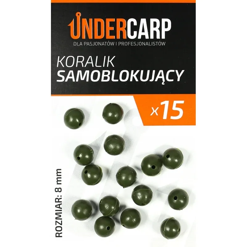 UnderCarp Koralik samoblokujący zielony 6mm  UC112