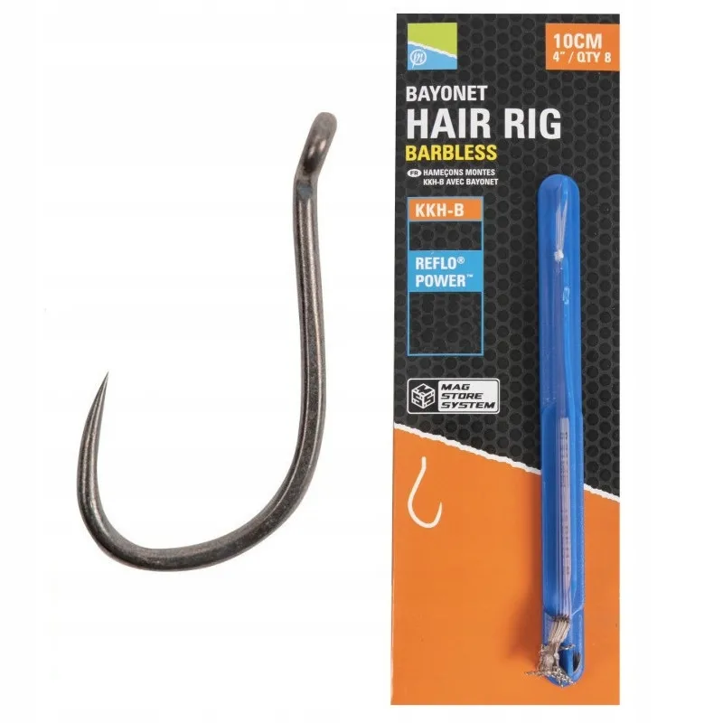 Preston KKH-B BAYONET MAG STORE HOOKLENGTHS -10CM/4" - 14 (10)