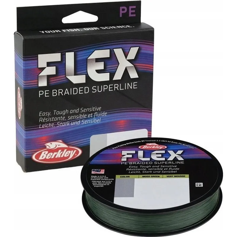 Berkley FLEX Berkley Flex Braid 0.14mm 135m moss green