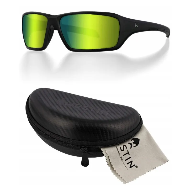 Westin okulary W6 Sport 15 Matte Black-LB Green LM Green  LM Green AR Green