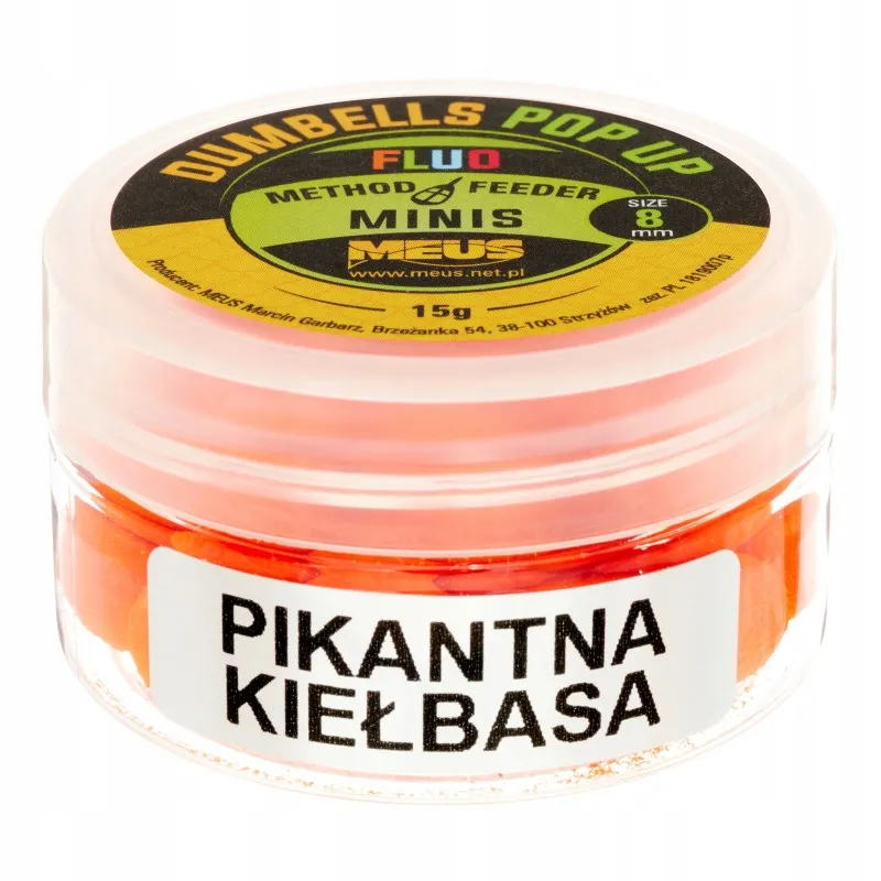 Meus Dumbells Fluo Pop Up 8mm MINIS Pikantna Kiełbasa 15g