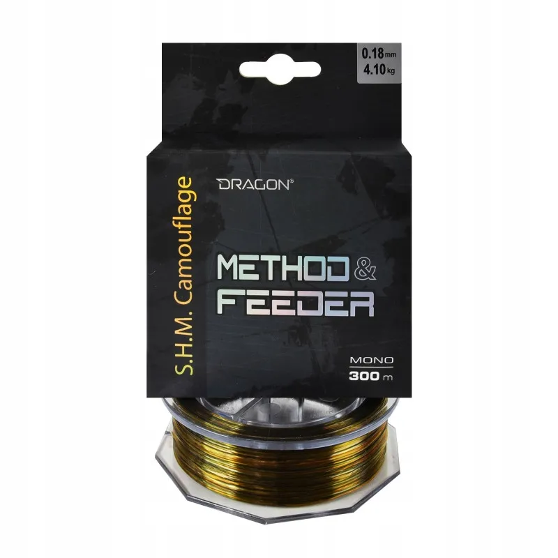 Żyłka DRAGON S.H.M. Camouflage Method&Feeder 0.18 mm/4.10 kg 300 m