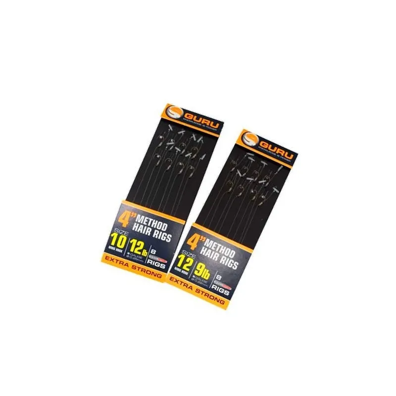 Przypony Guru Speedstop Ready Rigs, Hak 14, 4", 0,22 mm, 9 lb, 8 szt.