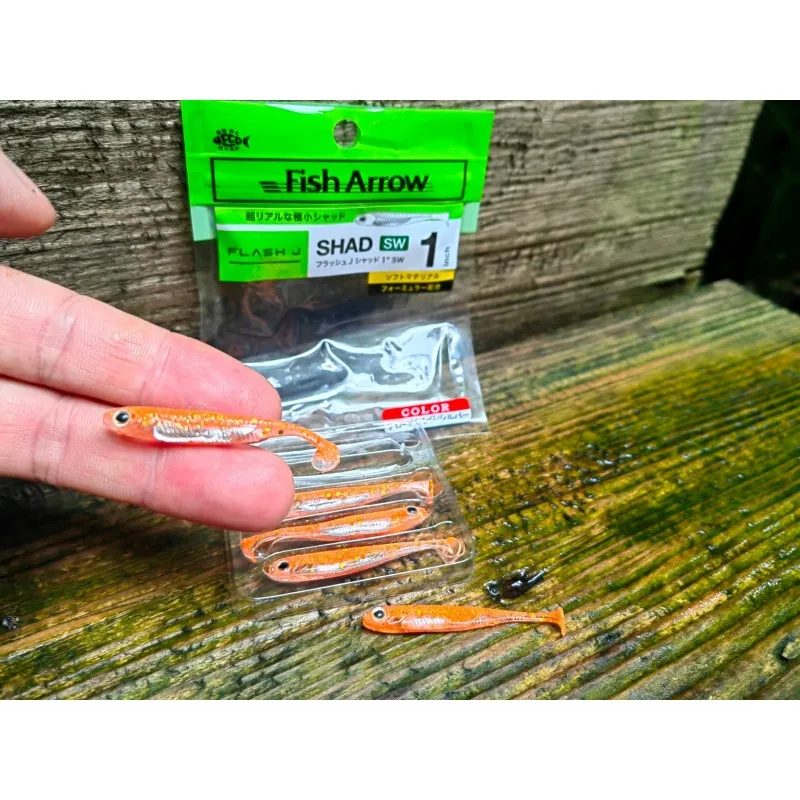 Przynęta gumowa Flash-J Shad SW 1" GLOW ORANGE/SILVERNr 121