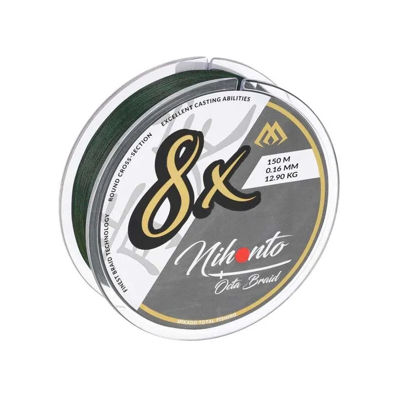 Plecionka Mikado Nihonto Octa Braid 0.12mm/8,9kg/300m zielona