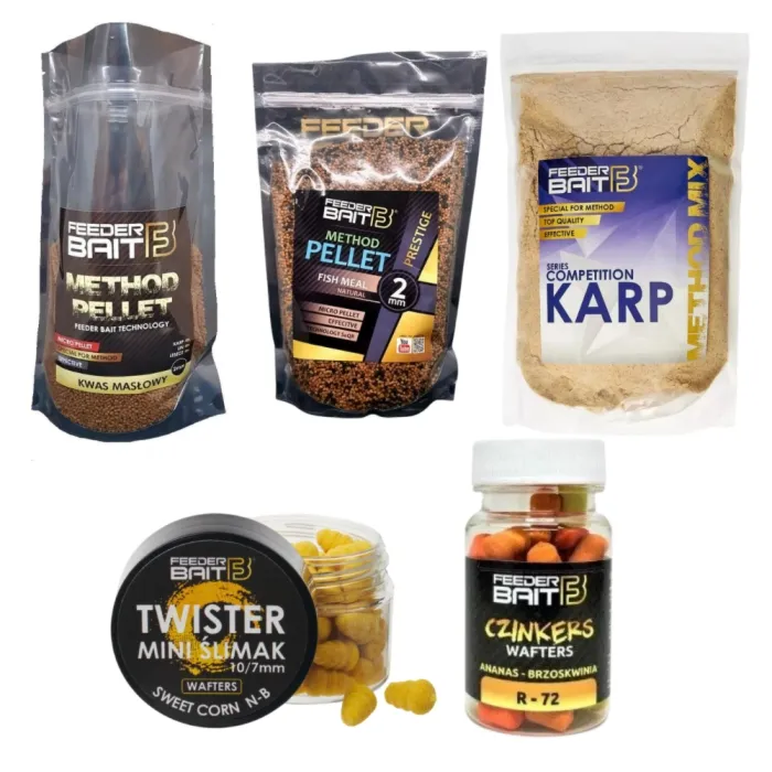 Zestaw przynęt method feeder ACTIVE- dla aktywnych wędkarzy
