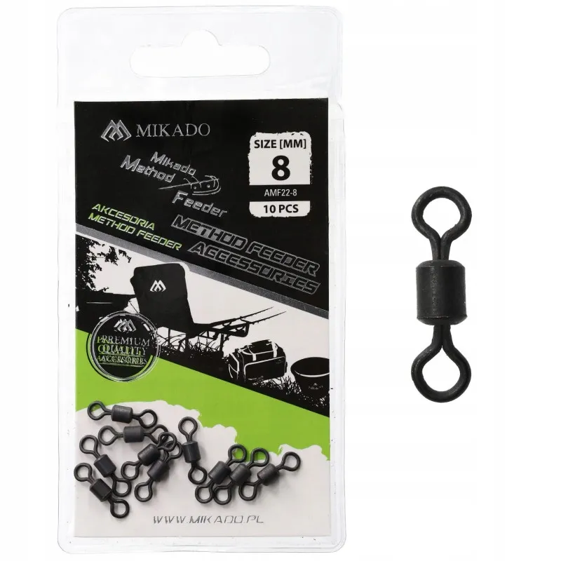 KRĘTLIK MIKADO-METHOD FEEDER SWIVEL nr.8 10szt