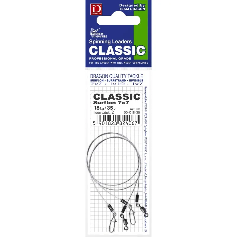 Przypon Dragon Surfstrand 7X7 2SZT 25CM/6KG 50-606-25