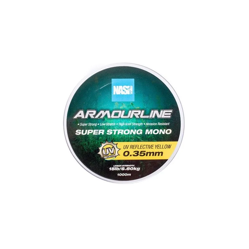 Nash Armourline Mono UV Yellow 15lb 0.35mm 1000m