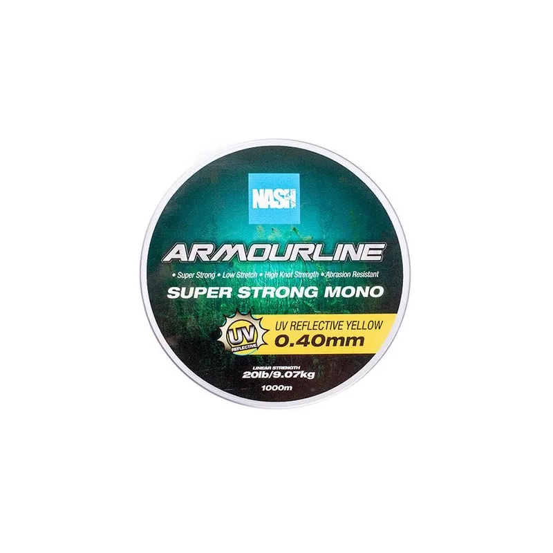 Nash Armourline Mono UV Yellow 20lb 0.40mm 1000m
