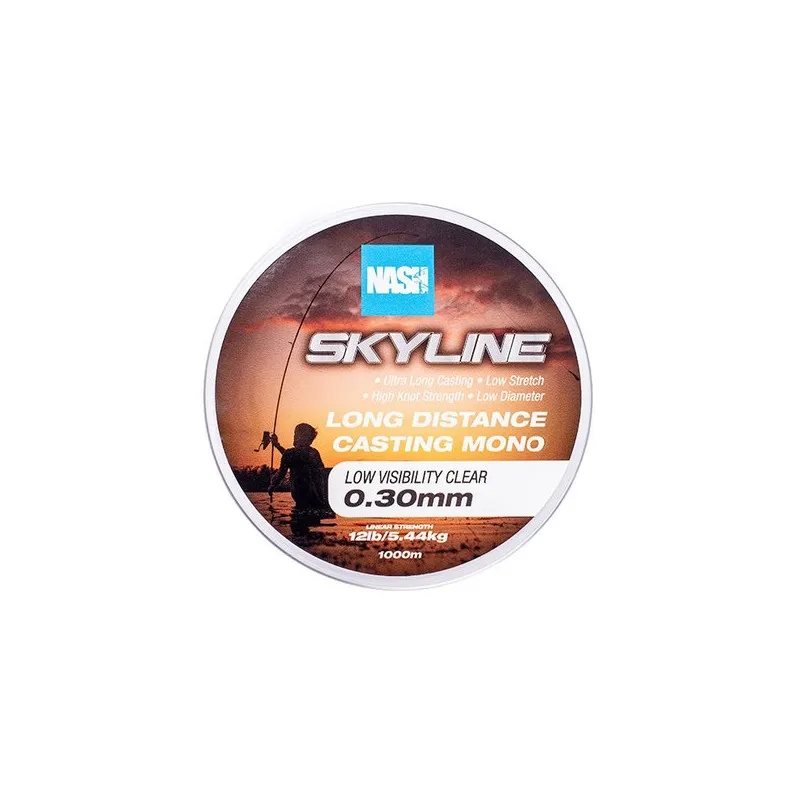 Nash Skyline Mono Clear 12lb 0.30mm 1000m