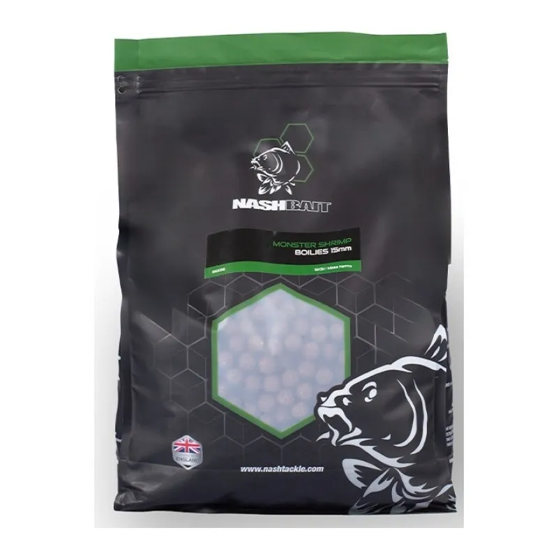 Nash Monster Shrimp Boilies 15mm 1kg