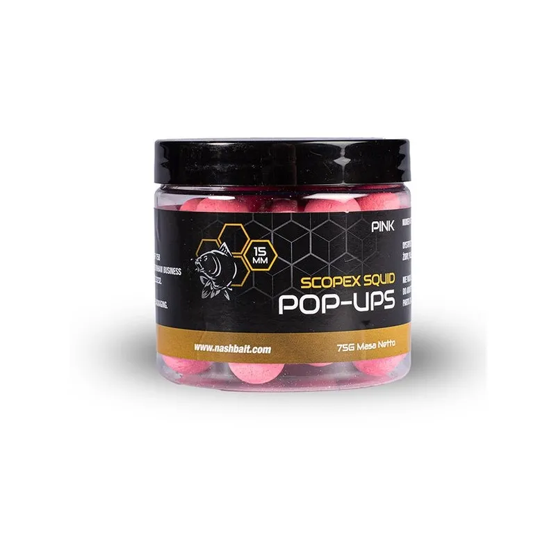 Nash Scopex Squid Pop Ups 12mm 75g Pink