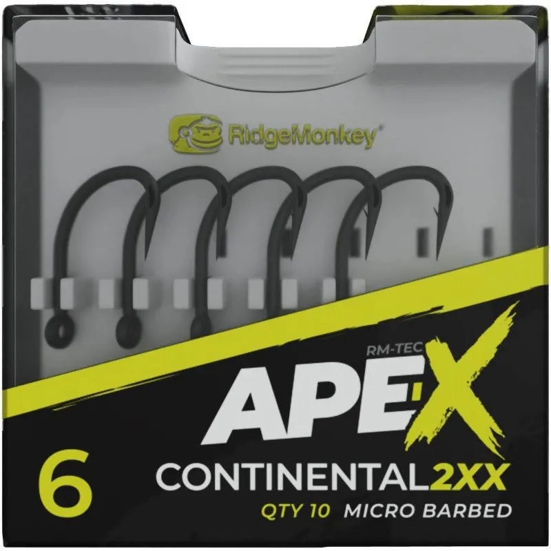 RidgeMonkey Ape-X Continental 2XX Barbed size 4