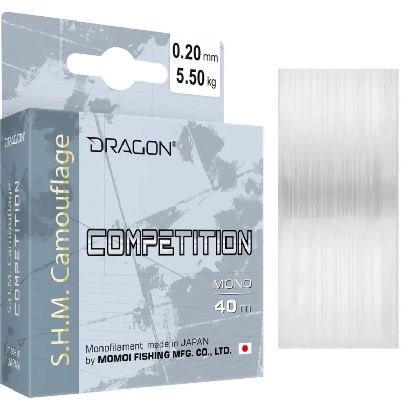 Żyłka DRAGON S.H.M.Camouflage Competition 0.18 mm/4.75 kg 40 m bezbarwna