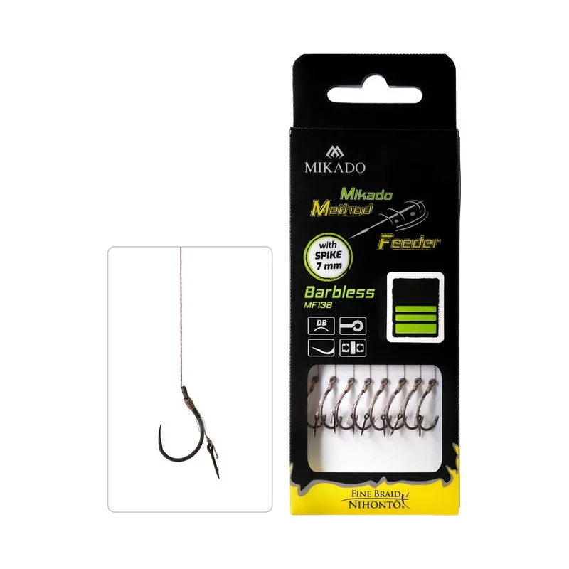 PRZYPON MF - Z IGŁĄ, hak nr 10, plecionka 0.12mm/10cm, 8 szt.