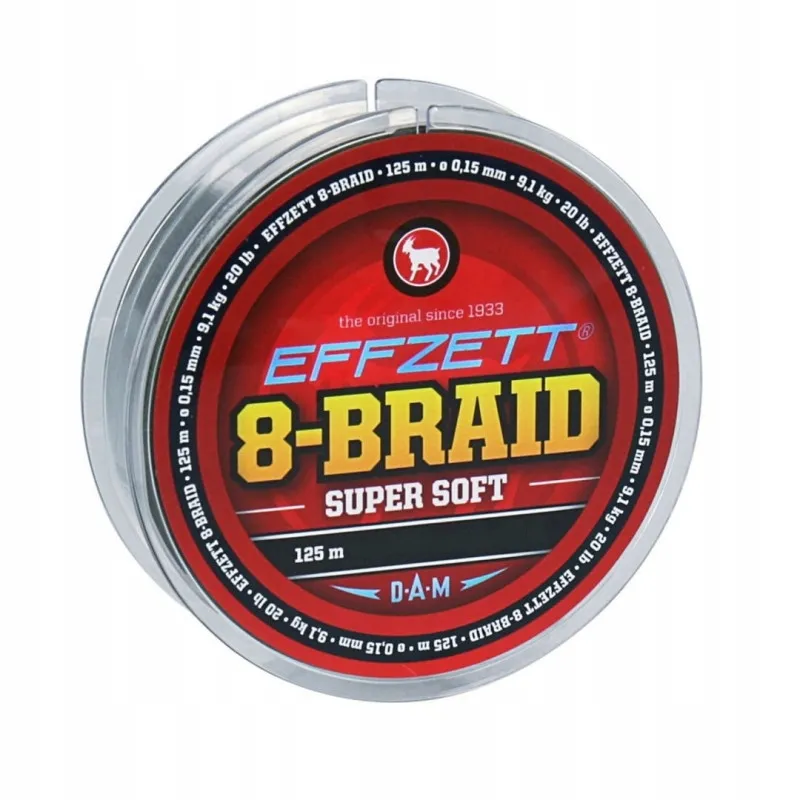 PLECIONKA DAM EFFZETT 8-BRAID/GREEN/125M 0,10MM