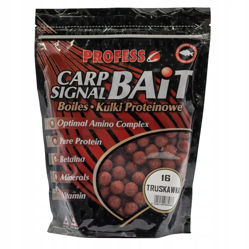 Profess Kulki proteinowe TRUSKAWKA 16mm 750g