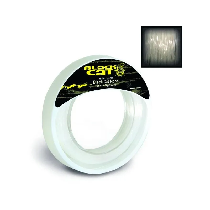 Żyłka przyponowa 54kg 1,00mm 50m BLACK CAT MONO LINE 2345 120