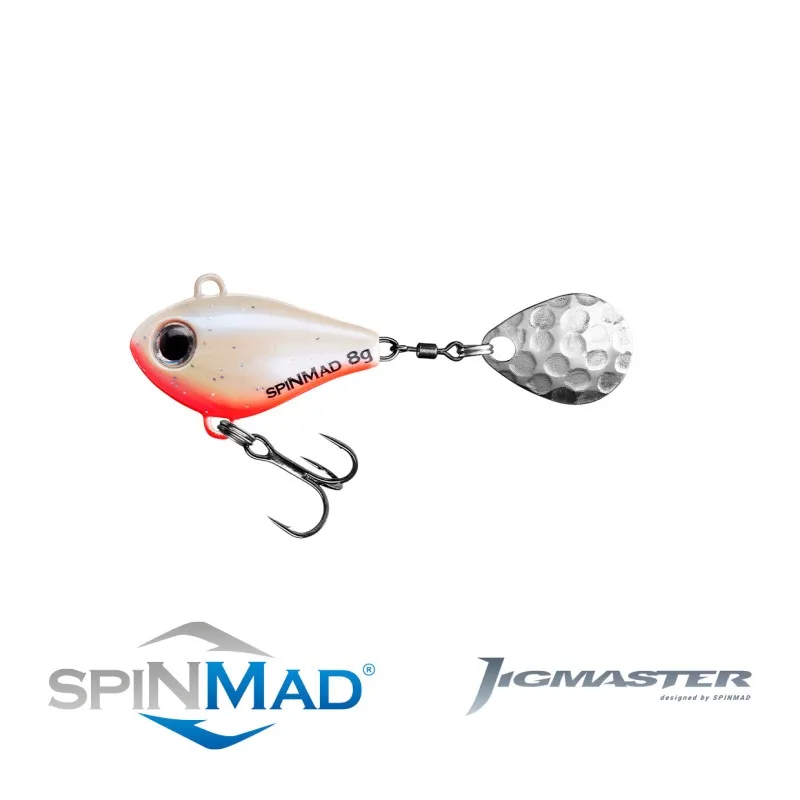 SPIN MAD JIGMASTER 8G 2314-STREBRO Z CZERWONYM BRZUSZKIEM