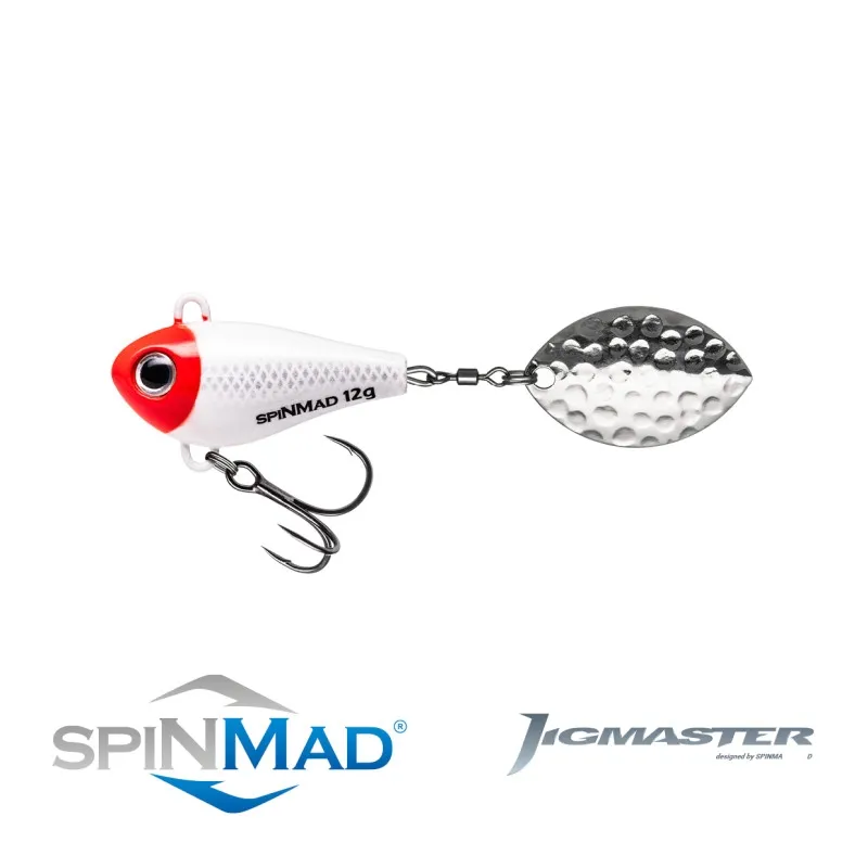 SPIN MAD JIGMASTER 12G 1415-BIAŁY Z CZERWONĄ GŁOWĄ
