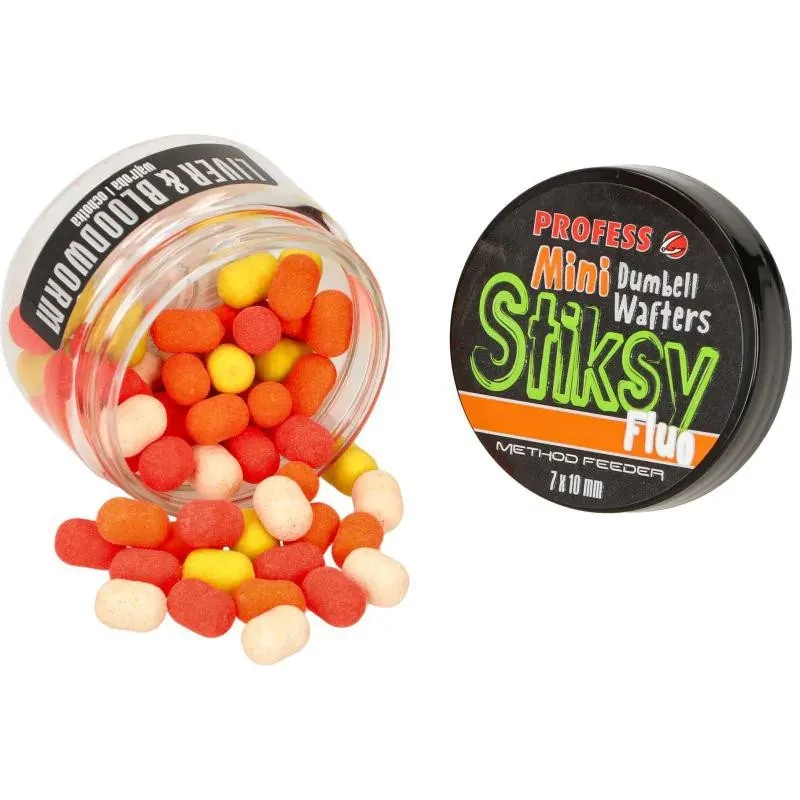 PROFESS DUMBELL WAFTERS STIKSY FLUO 7*10mm FC-4