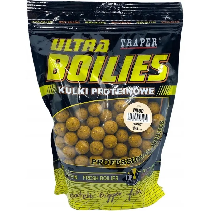 TRAPER KULKI PROTEINOWE 16MM 0,5KG -KUKURYDZA FERMENTOWANA