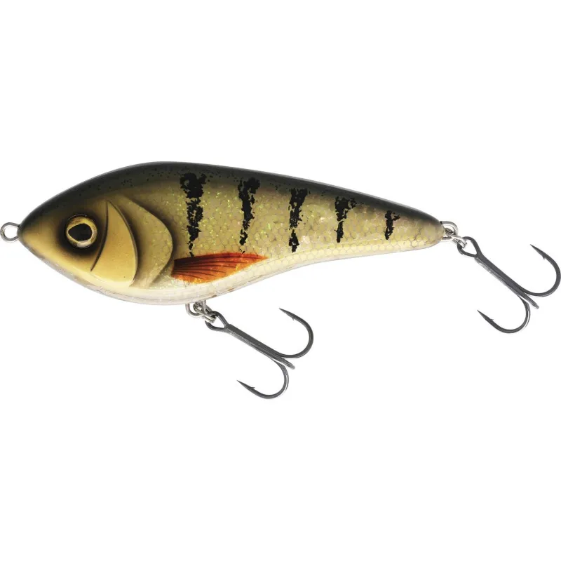 SWIM GLIDEBAIT 10CM 34G SINKING 3D AMBER PERCH